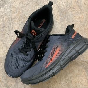 RBX Black and Orange Athletic Shoes